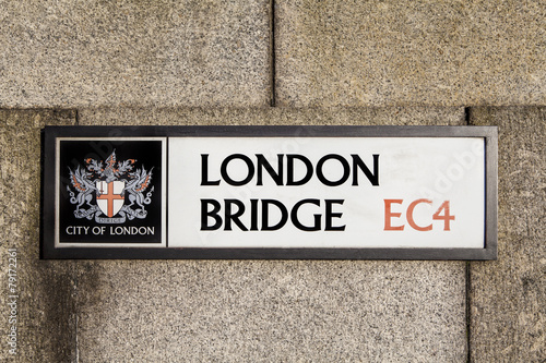 London Bridge Road Sign in London © chrisdorney