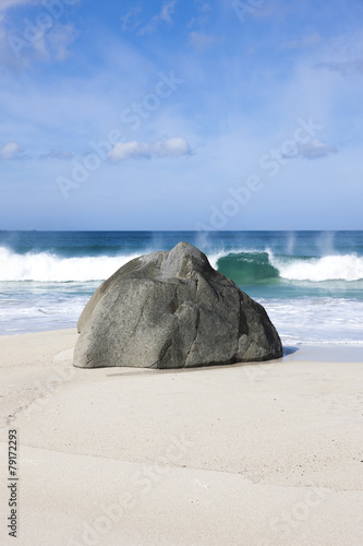 Fels am Strand