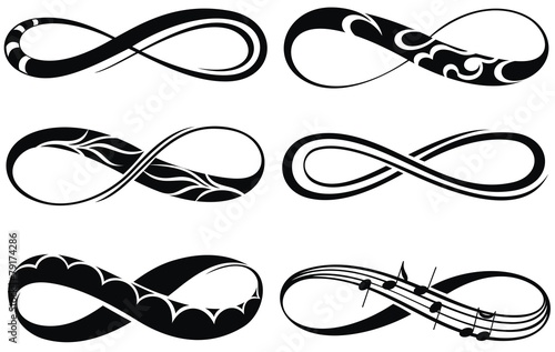 Infinity love, forever symbols