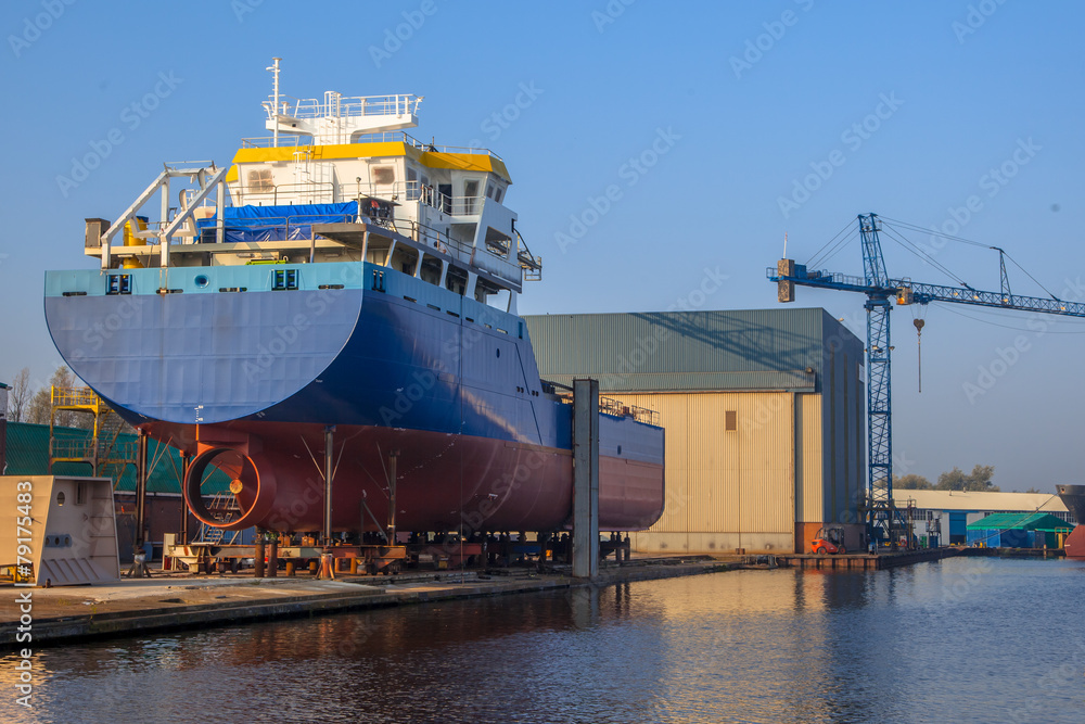 Fototapeta premium Ship Construction Wharf