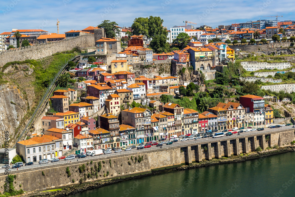 Aerial view of Porto in Portugal