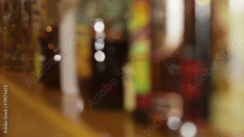 Wallpaper Mural Bottles on liquor, spirits, alcohol, booze at tavern on bar Torontodigital.ca