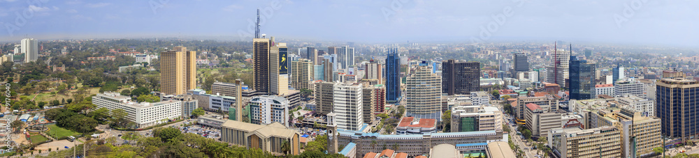 Obraz premium widok z lotu ptaka Nairobi
