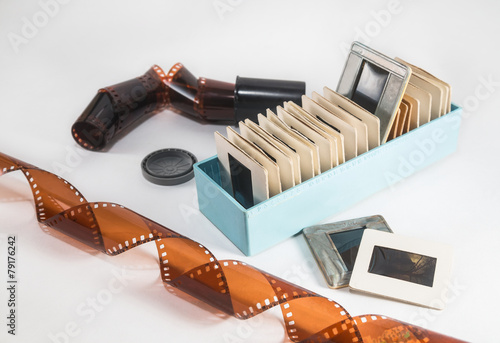 Photographic film and slides of old times