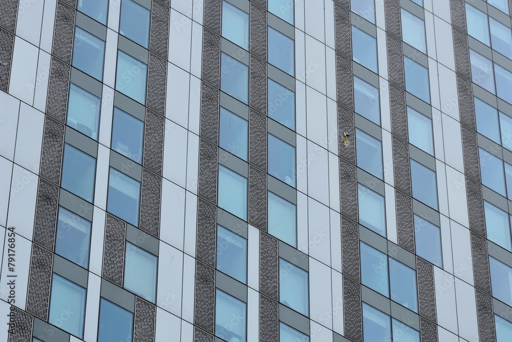 Geometric Windows on Office building Geometric Windows on Office building