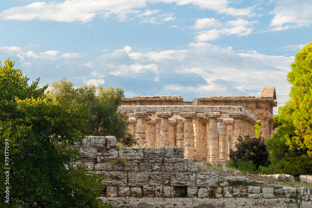 Fototapeta premium Greek temples in Paestum