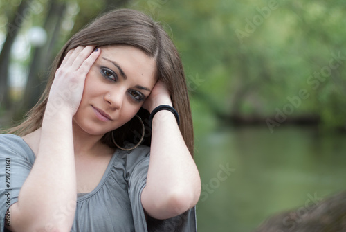 Girl by the Lake