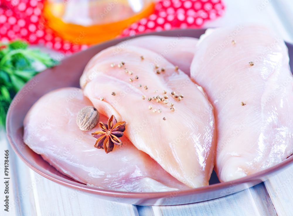 raw chicken fillet raw chicken fillet