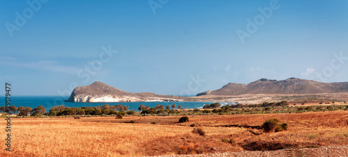 Mediterranean coast, cape Gata, anchorage Morron (Fondeadero del
