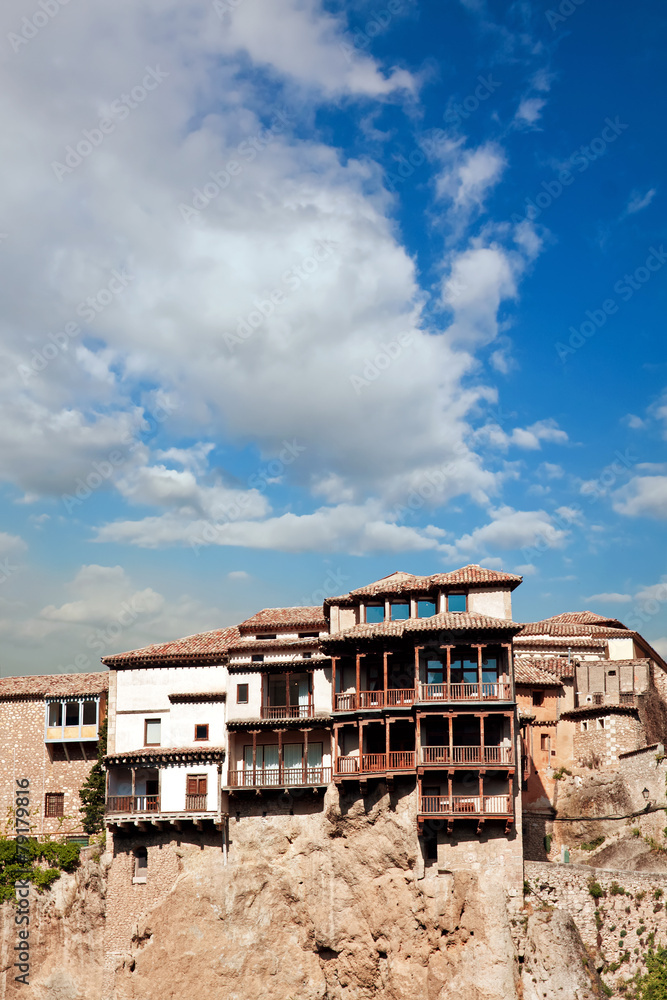 houses hung (casas colgadas) in Cuenca, Castilla-La Mancha, Spai