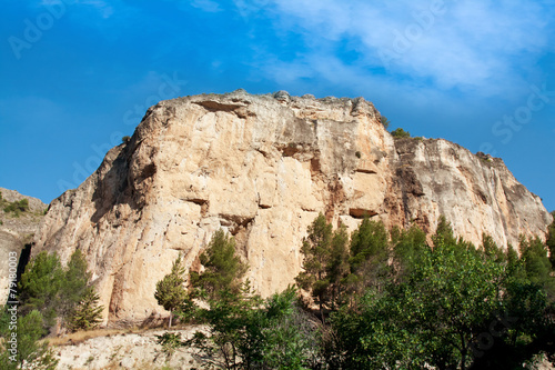 Cliffs near city of Cuenca, Spain