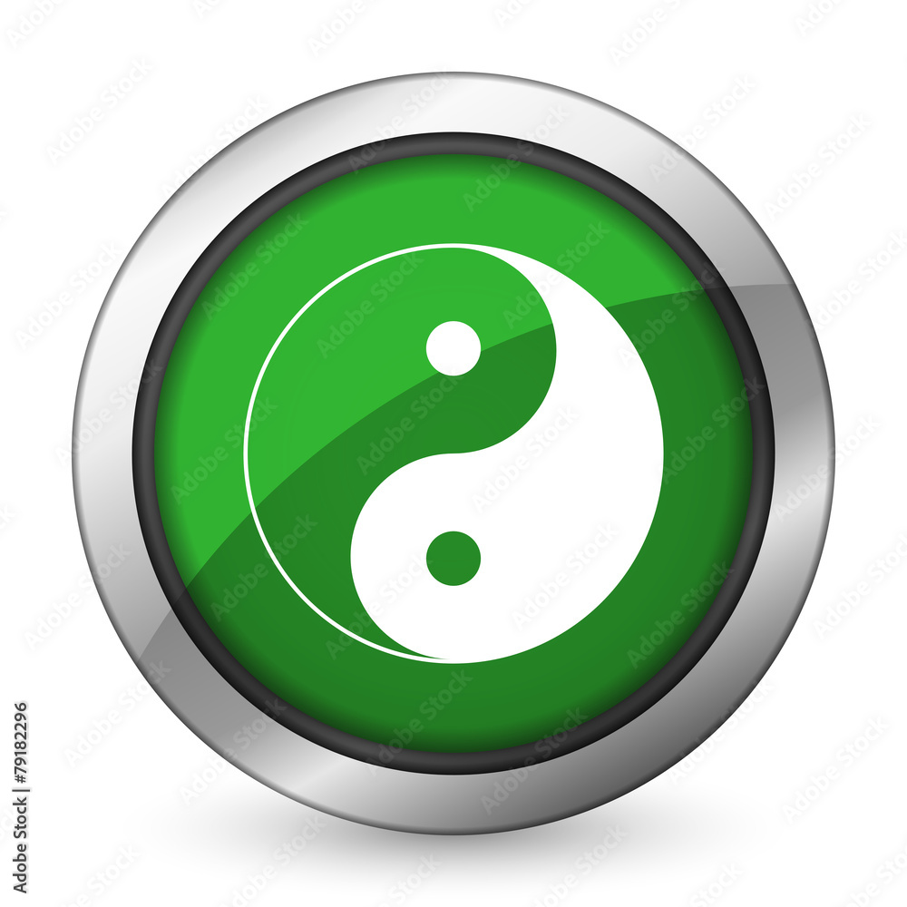 ying yang green icon ying yang green icon