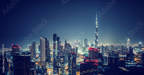 Fototapet Beautiful Dubai cityscape