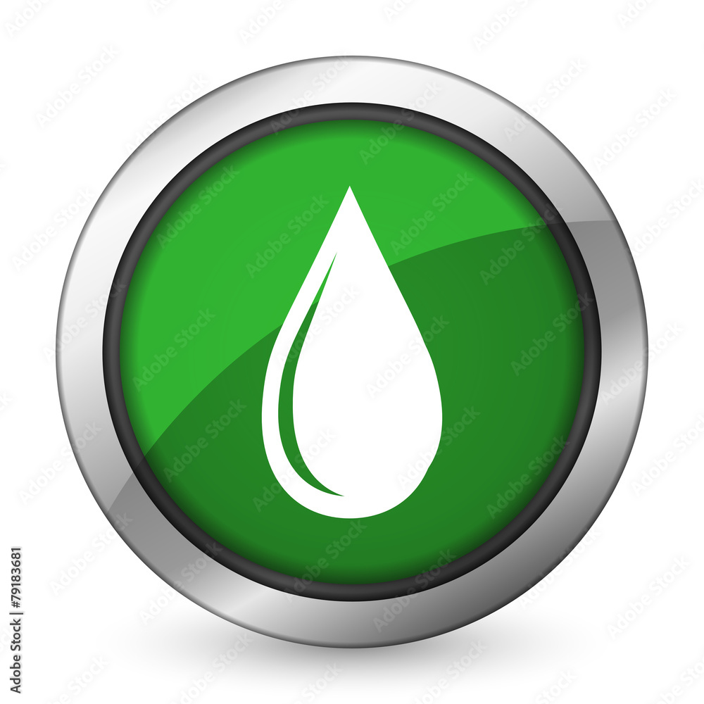 water drop green icon water drop green icon