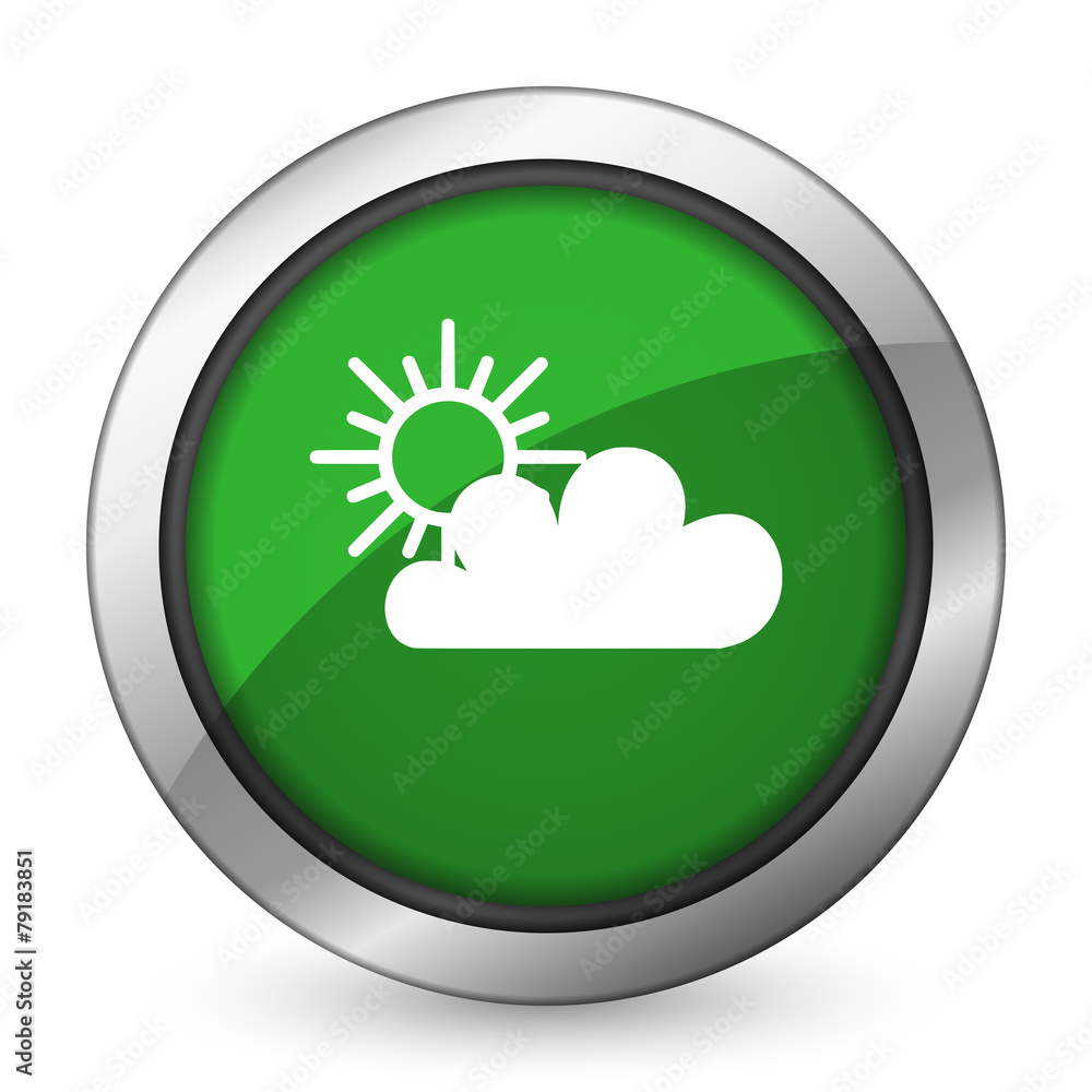 cloud green icon waether forecast sign cloud green icon waether forecast sign