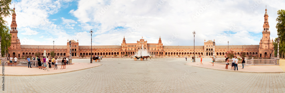 Obraz premium Plaza Espana w Sewilli w Hiszpanii