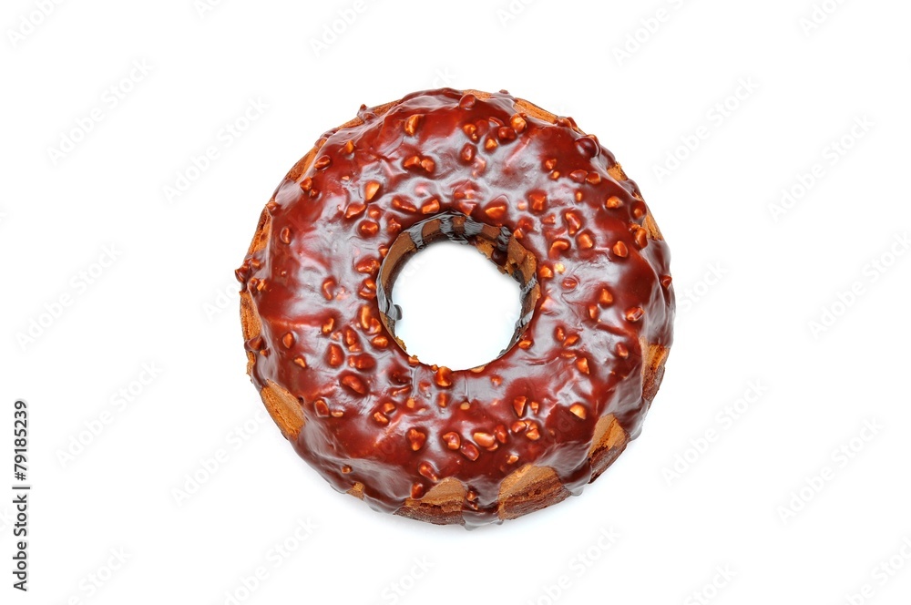 Babka wielkanocna na białym tle