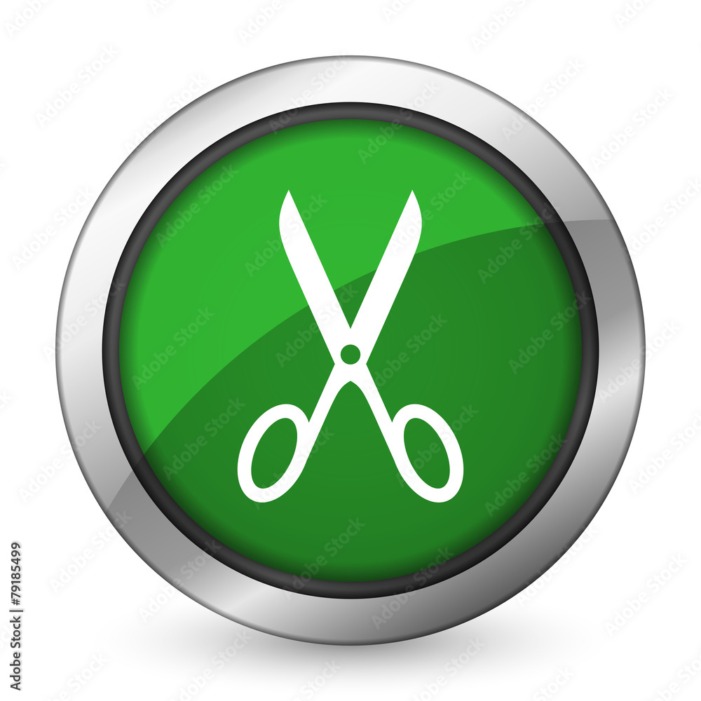 scissors green icon cut sign scissors green icon cut sign