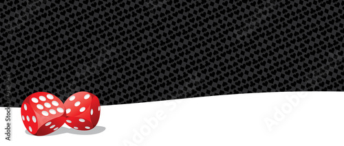 Playing dices background