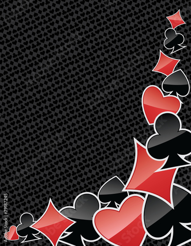 Abstract poker suits background
