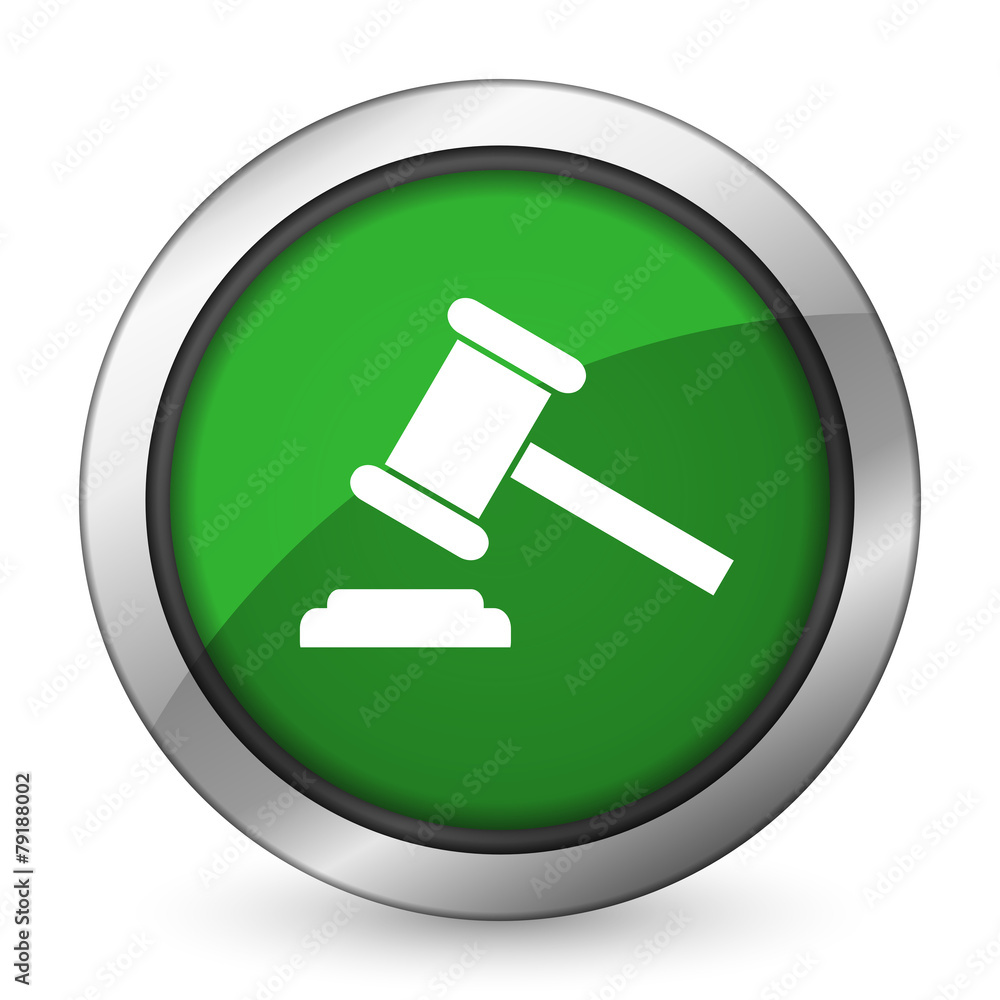 auction green icon court sign verdict symbol auction green icon court sign verdict symbol