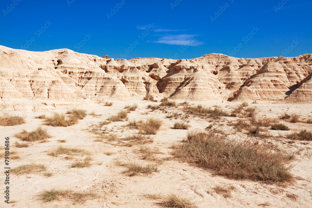 Mountain Castildetierra in Bardenas Reales Nature Park, Navarra,