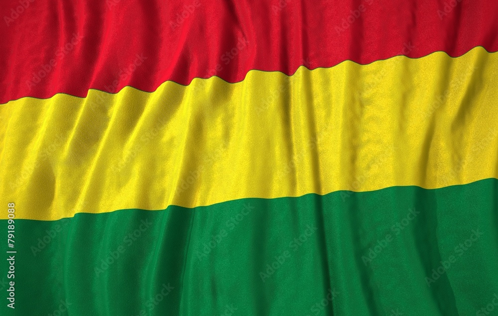 Bolivia corrugated flag 3d illustration Bolivia corrugated flag 3d illustration