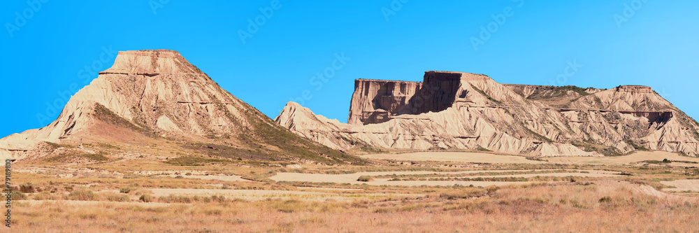 Fototapeta premium Mountain Castildetierra in Bardenas Reales Nature Park, Navarra,
