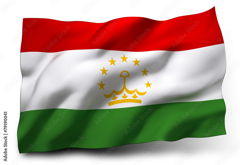 Obraz premium flag of Tajikistan
