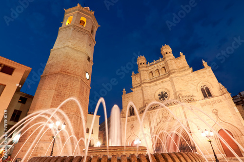 Cathedral and Fadri tower at Castellon de la Plana Valencian Com photo