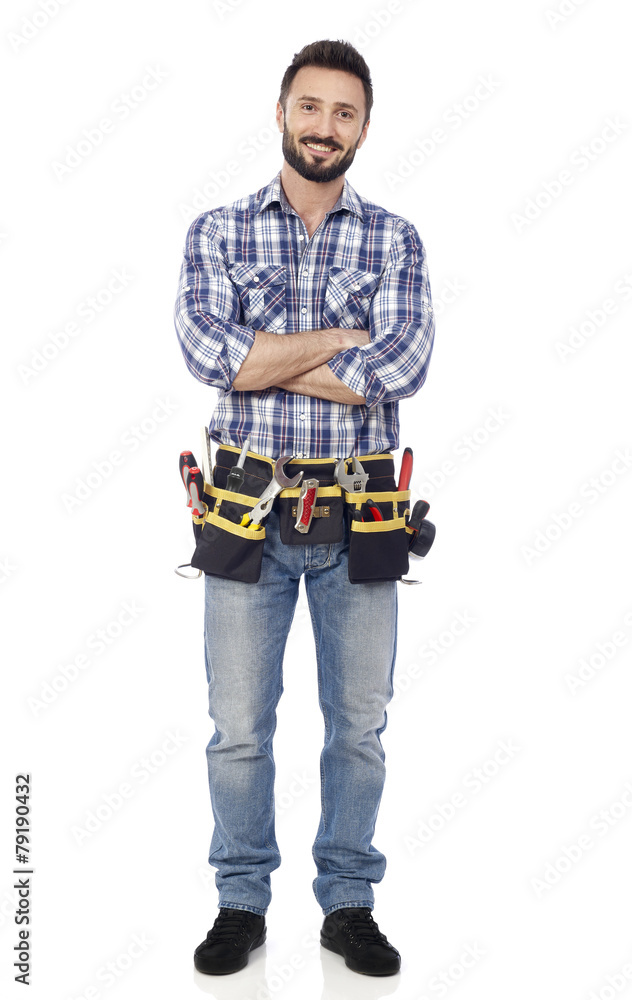Handyman with arms crossed Handyman with arms crossed