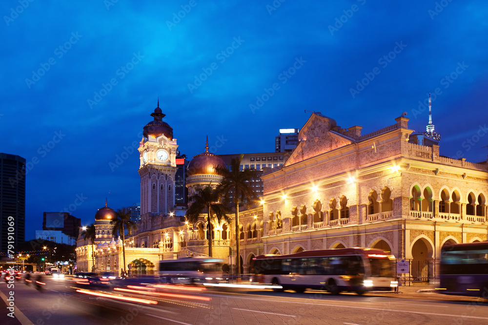 Fototapeta premium Sultan Abdul Samad Building in Kuala Lumpur
