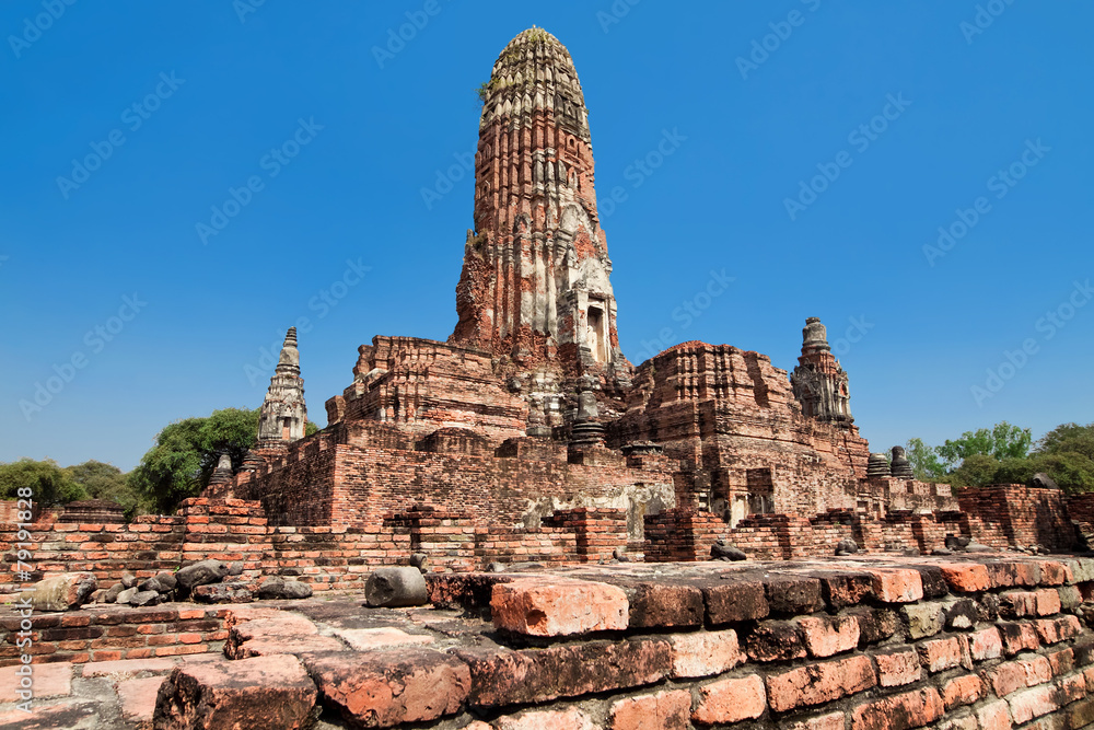 ruins of temple Phra Ram, Ayutthaya, Thailand