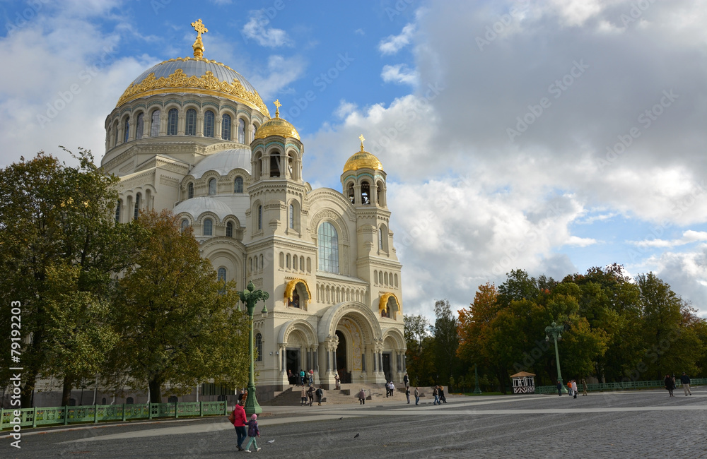 Orthodox cathedral of St. Nicholas in town Kronshtadt