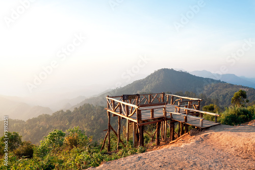 Mon Sone view point at Mount Ang Khang, Province Chang Mai, Thai