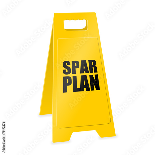 warnaufsteller sparplan I