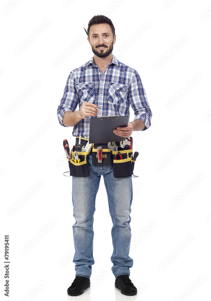 Handyman taking notice Handyman taking notice