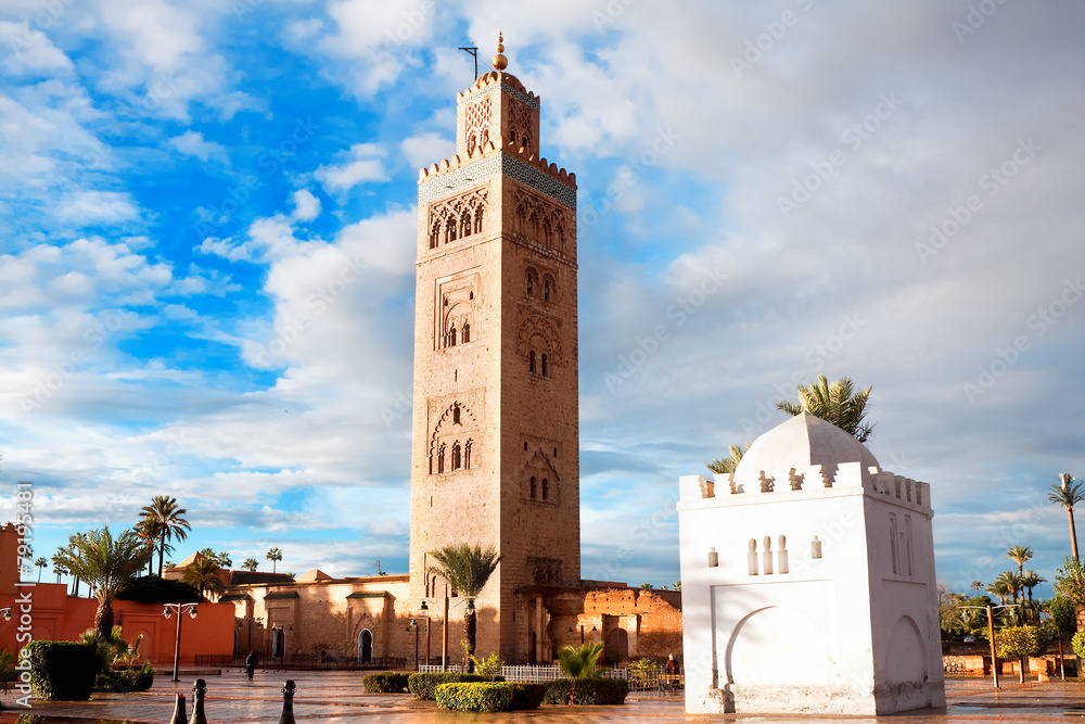 Fototapeta premium Koutoubia mosque, Marrakech, Morocco