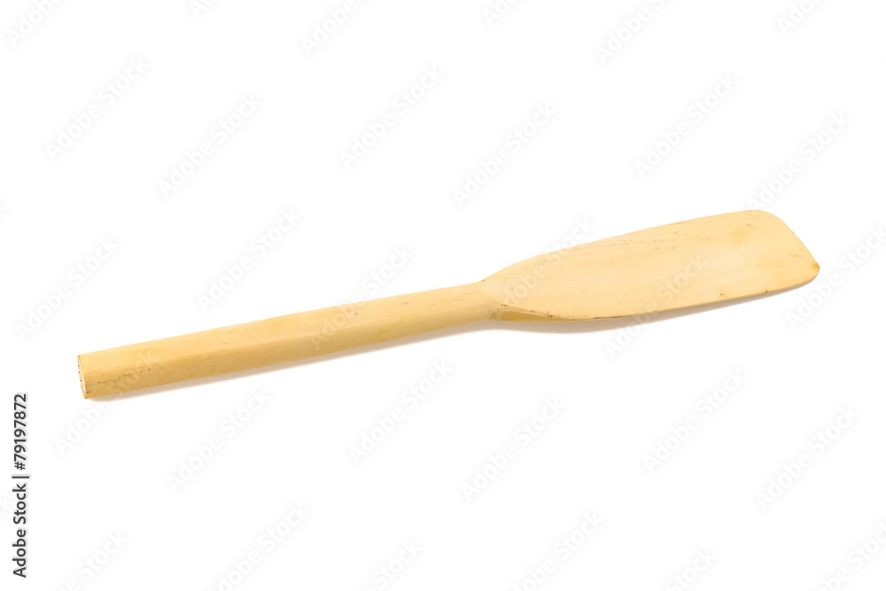 wooden spoon isolated on a white background