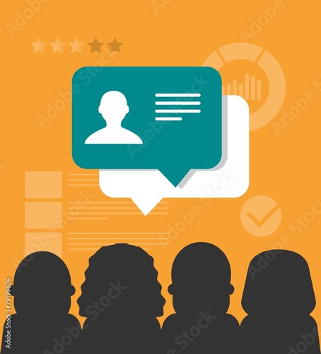 vector customer testimonials concept illustration