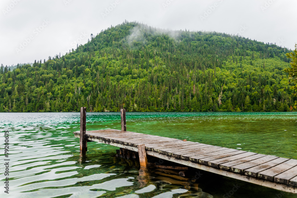 Long Dock and Amazing View of a Lake