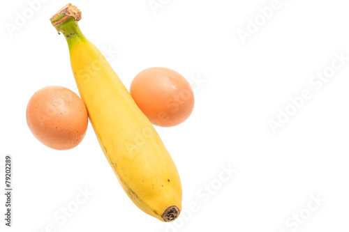 banana and eggs