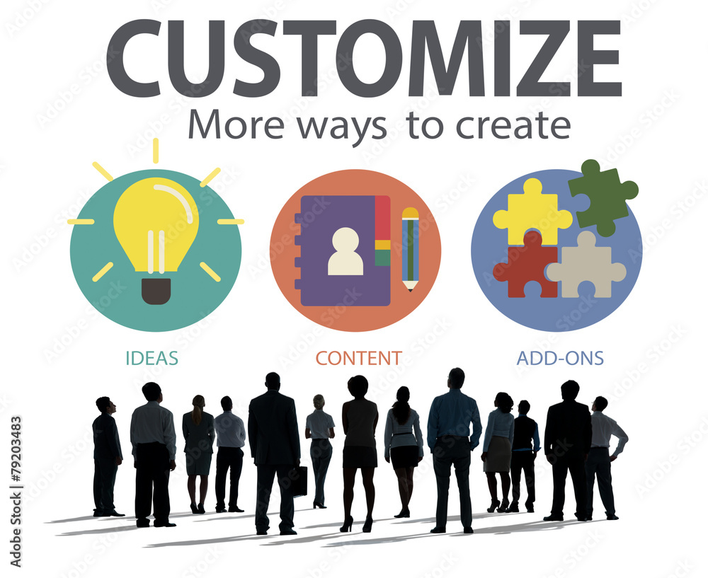 Customize Ideas Identity Individuality Innovation Concept Customize Ideas Identity Individuality Innovation Concept