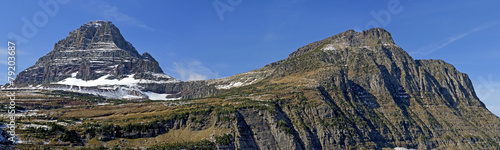 Reynolds Mountain and Mt Oberlin, Glacier National Park photo