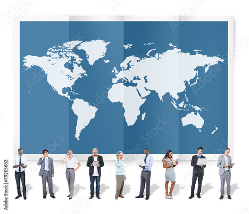 World Global Business Cartography Globalization International