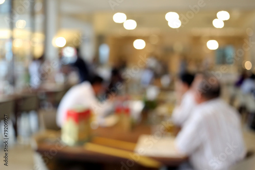 Background blur of Restaurants cafe.