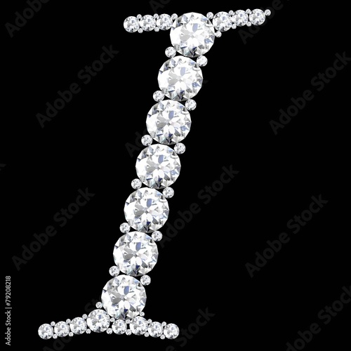 diamond letters with gemstones