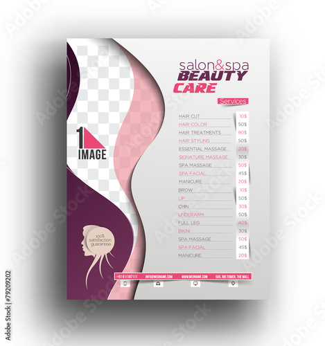 Beauty Care & Salon Flyer Template