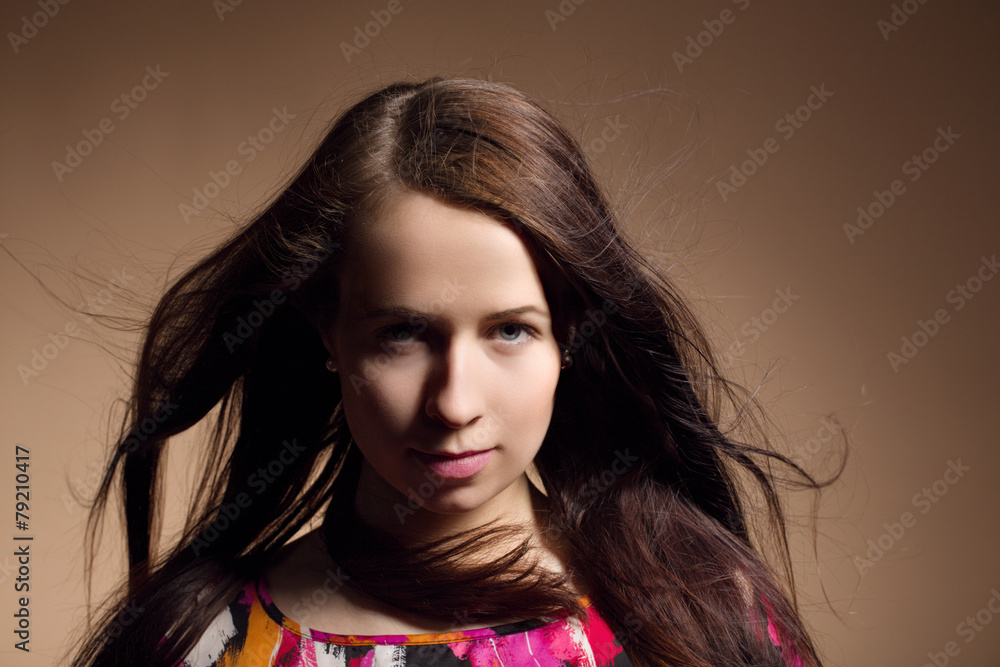 Fashion portrait of beautiful young girl Fashion portrait of beautiful young girl