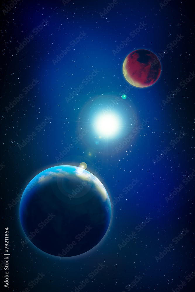 Image of earth planet. Elements of this image are furnished by N